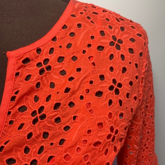 🆕 NWT Talbots Eyelet Bell Sleeve Top Cami Floral - Picture 11 of 12